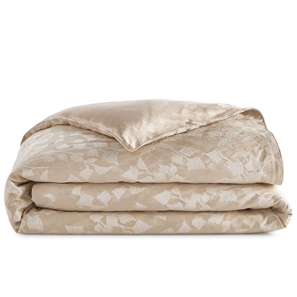 Hudson Park Gold Leaf King Duvet Cover Gold